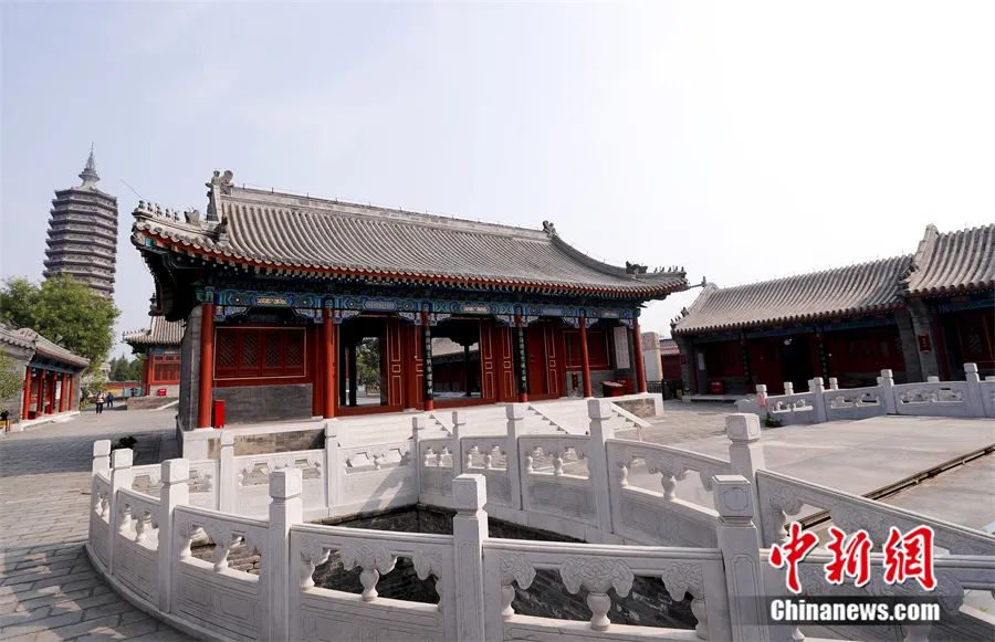 位于北京通州的“三教庙”建筑群。<a target='_blank'  data-cke-saved-href='http://www.chinanews.com/' href='http://www.chinanews.com/'>中新社</a>记者 杜洋 摄