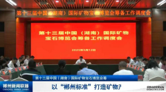 第十三届中国（湖南）国际矿物宝石博览会筹备工作调度会召开：以“郴州标准